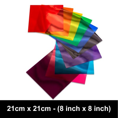 Acetate Light Filters 21cm x 21cm - 10 Colours